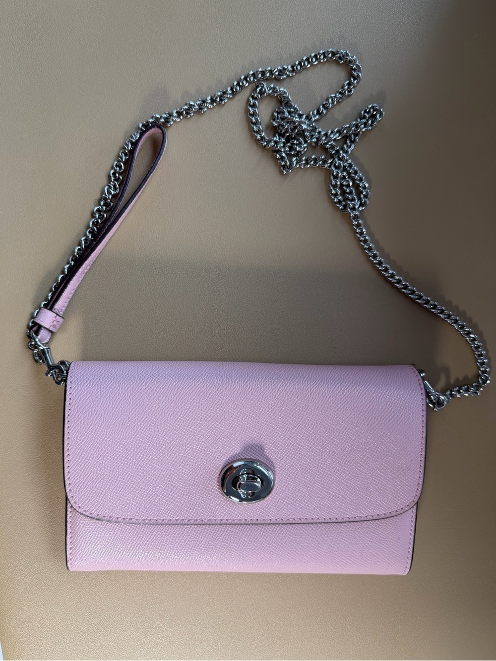 Coach Pink Saffiano Crossbody